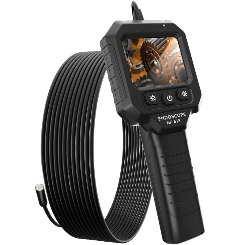 Industrial Endoscope Camera: 2.8'' HD IPS Screen - Crystal Clear Live Image With 6 LED Lights Inspection Endoscope for Automotive HVAC Drain Pipe Wall Inspection - Image 1