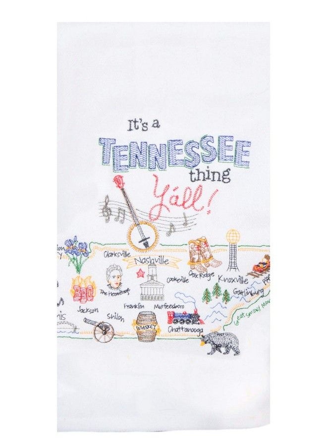 Kay Dee Designs Tennessee Map Home State & Souvenir Embroidered Dish Towels Bundle Set Of 2 State Of Tennessee Kitchen Towels  - Image 4