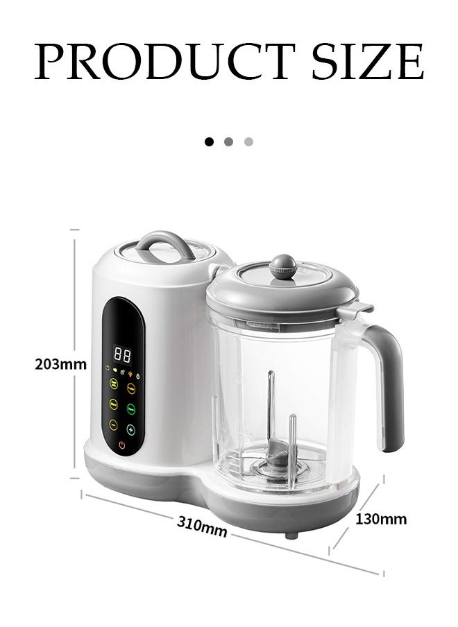 DUNISO Baby Food Maker, Multifunction Processor, timed,Smart ControlSteam Pot, fully Auto Cooking & Grinding, Baby Food Warmer Mills Machine with Self Cleans Touch Screen Control LCDwith Self Cleans Touch Screen Control LCD Display  - Image 3