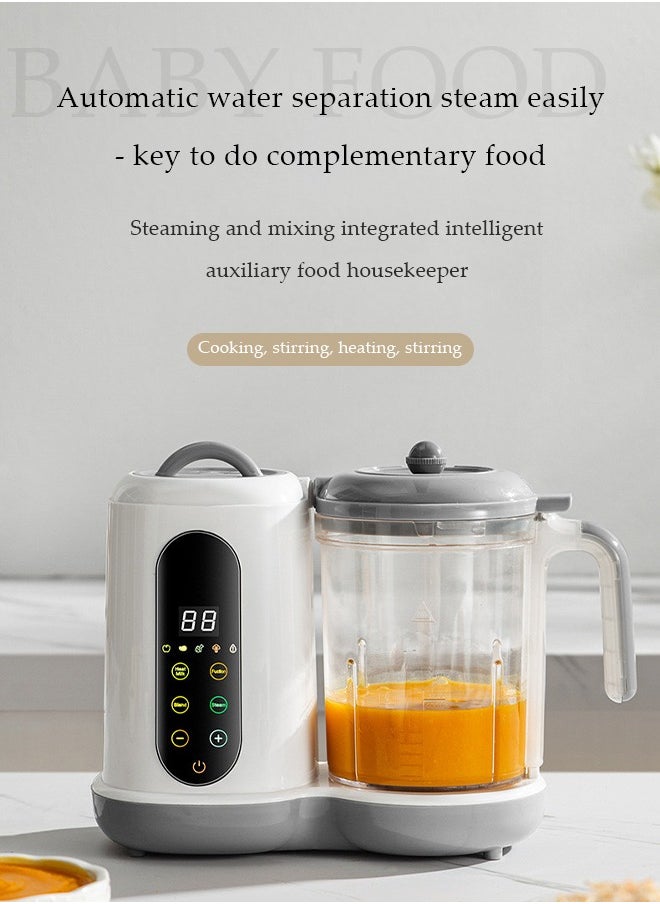 DUNISO Baby Food Maker, Multifunction Processor, timed,Smart ControlSteam Pot, fully Auto Cooking & Grinding, Baby Food Warmer Mills Machine with Self Cleans Touch Screen Control LCDwith Self Cleans Touch Screen Control LCD Display  - Image 4
