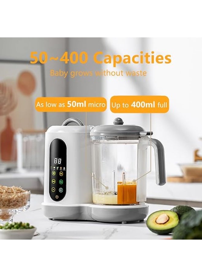 Baby Food Maker, Multifunction Processor, timed,Smart ControlSteam Pot, fully Auto Cooking & Grinding, Baby Food Warmer Mills Machine with Self Cleans Touch Screen Control LCDwith Self Cleans Touch Screen Control LCD Display