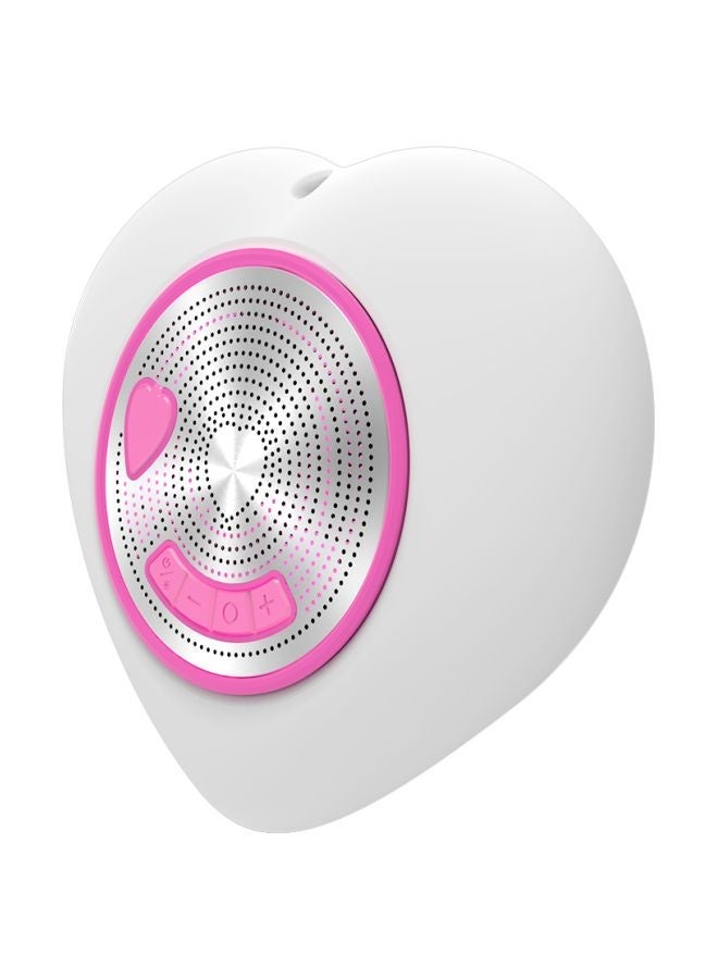 NIBEMINENT Bluetooth Waterproof Speaker White/Pink - Image 1