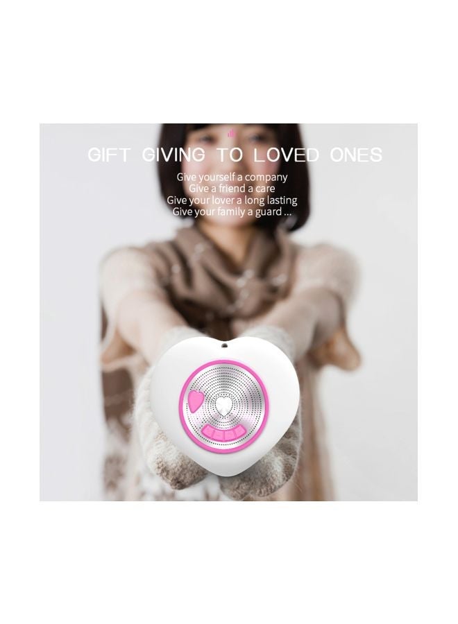 NIBEMINENT Bluetooth Waterproof Speaker White/Pink - Image 5