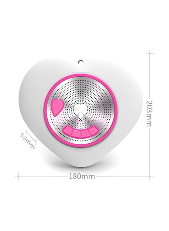NIBEMINENT Bluetooth Waterproof Speaker White/Pink - Image 2