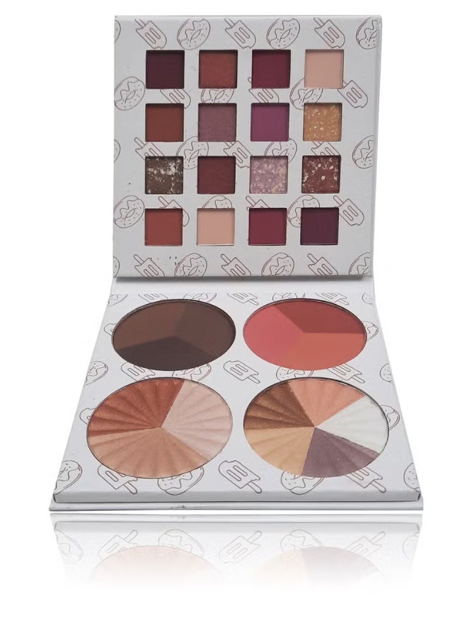 Nitrq Beauty Five-colored illumination - triple illumination - three-color contour - three-colored blusher - multi-colored shades - Image 1