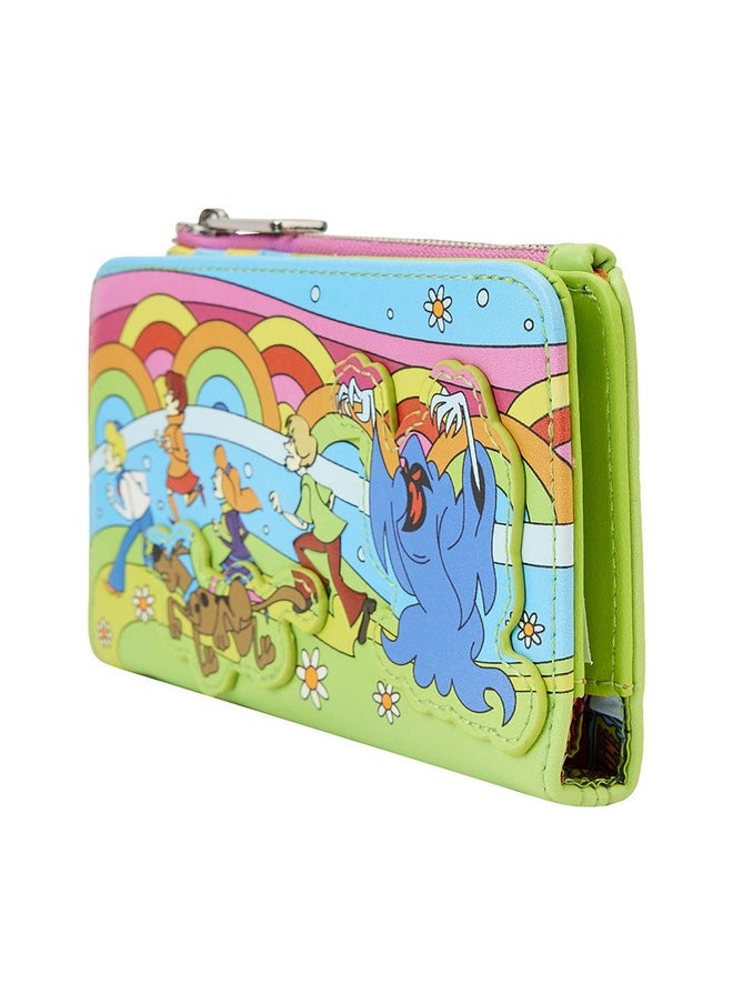 Loungefly - Scoobydoo Psychedelic Monster Chase Glow Gitd Flap Wallet - Image 1