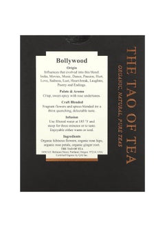 The Tao of Tea The Tao of Tea, Hibiscus & Rose Tea, Organic Bollywood, Caffeine Free, 15 Pyramid Sachets, 1.58 oz (45 g)  - Image 2