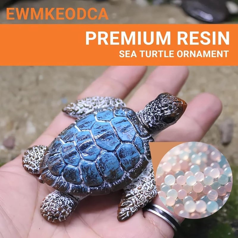 3-Piece Sea Turtle Set for Enhancing Aquarium and Reptile Tank Scenes - Image 2
