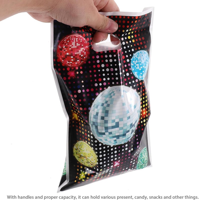 SHYCELOHES Retro Disco Tote Bags with Handles 50pcs, Candy Packaging Pouches, Vintage 70s Party Favor Storage Bags for Candy and Snacks, Reusable Wrap for Disco Theme Events - Image 4