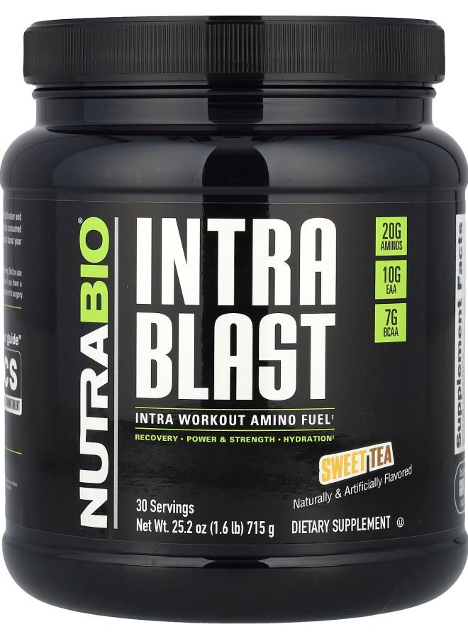 NutraBio Intra Blast Intra Workout Amino Fuel Sweet Tea 1.6 lb (715 g)