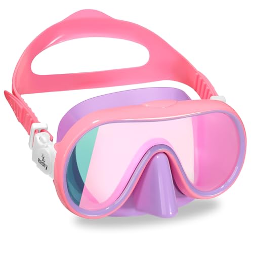 Keary Kids Swim Goggles with Nose Cover Swimming Goggles for Kids 6-14 8-12 Age 4-7 3-6 3-5 Swim Mask for Toddler Boys Girls Youth Child Anti Fog UV Protection Pool Water Glasses Underwater Goggles - Image 1