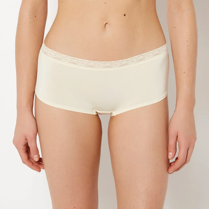 La Senza La Senza Ultrasoft Modal Boyshort Panty with Lace Trim