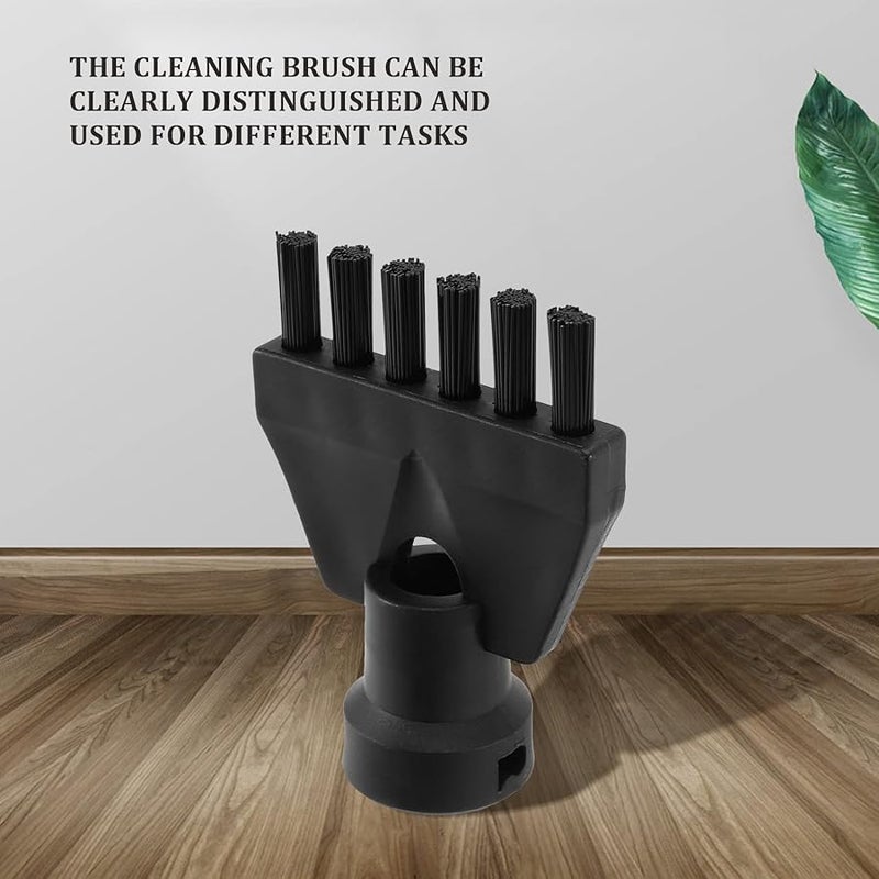 Steam Cleaner Flat Brush Attachment Adapter Nozzle For SC1 SC2 SC3 SC4 Black - Image 3