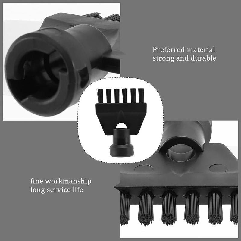 Steam Cleaner Flat Brush Attachment Adapter Nozzle For SC1 SC2 SC3 SC4 Black - Image 4