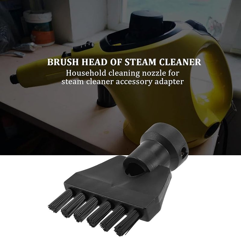 Steam Cleaner Flat Brush Attachment Adapter Nozzle For SC1 SC2 SC3 SC4 Black - Image 5