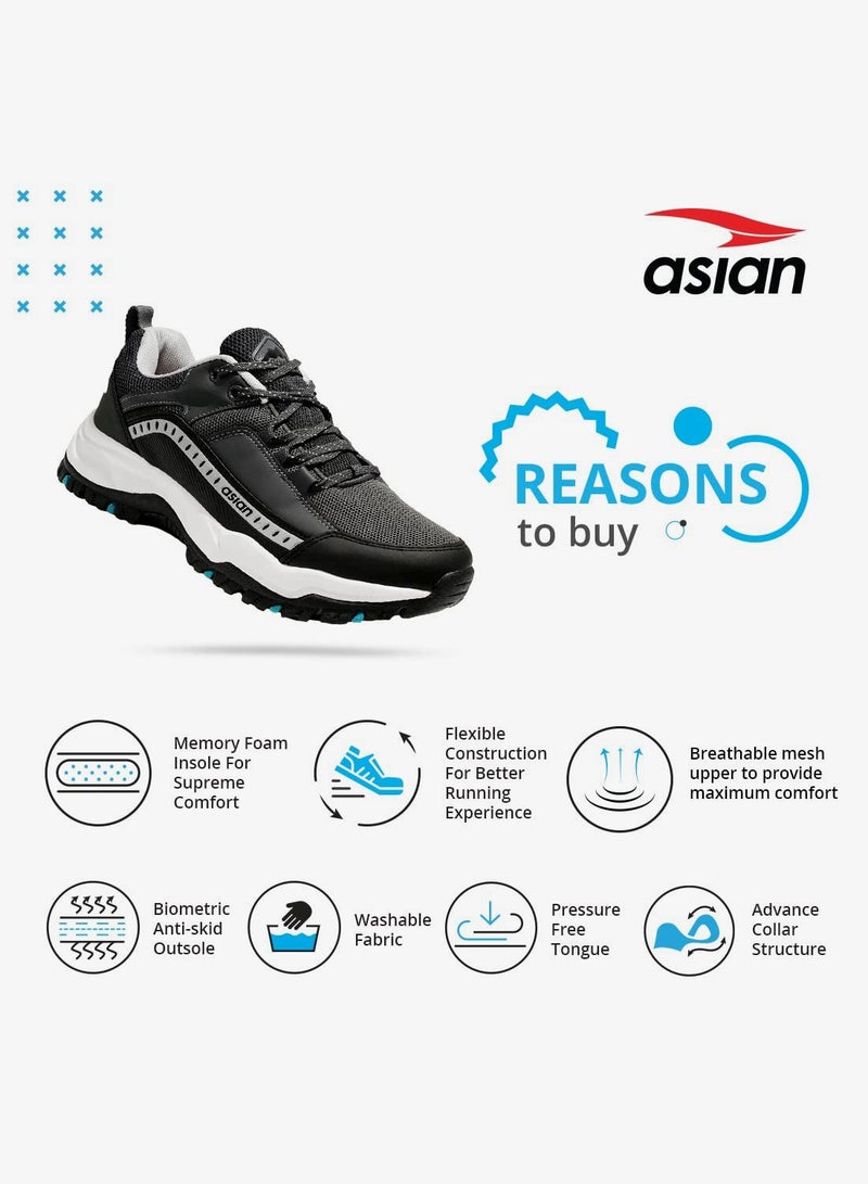 Asian Dark Grey Sneakers for Men and Boys - Image 3