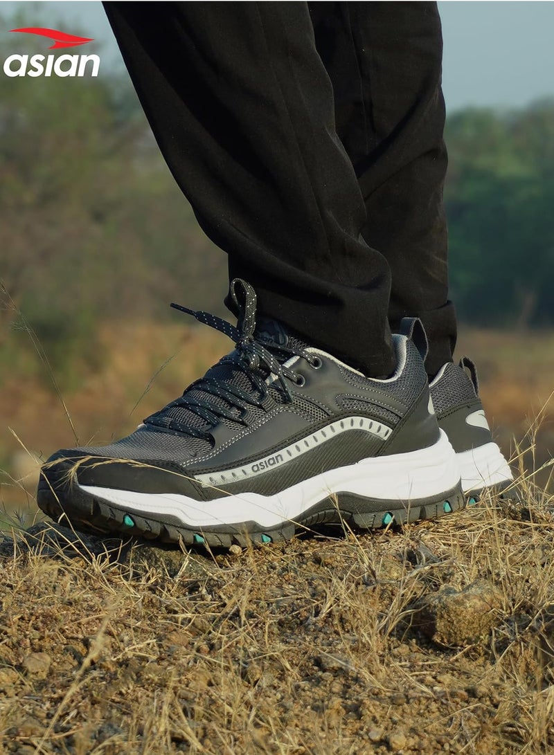 Asian Dark Grey Sneakers for Men and Boys - Image 4