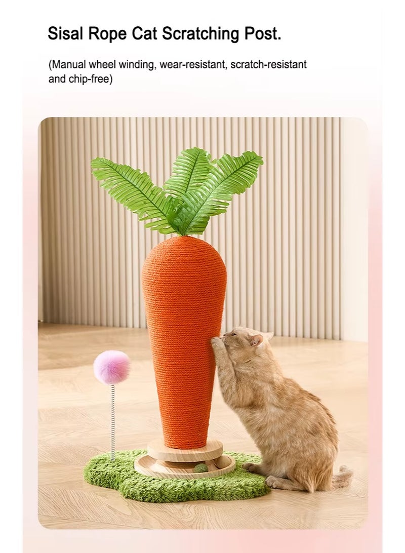 A.M Cat Scratching Post Scratch Post Cute Vertical Scratcher for Cat and Kittens - Image 5