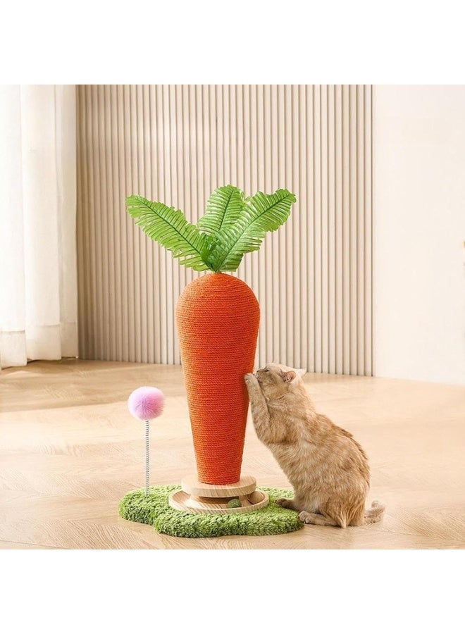 A.M Cat Scratching Post Scratch Post Cute Vertical Scratcher for Cat and Kittens - Image 1