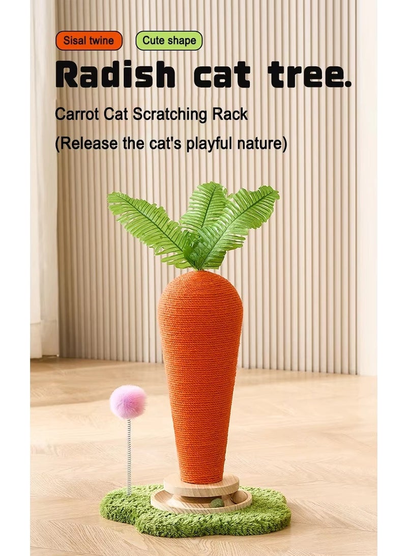A.M Cat Scratching Post Scratch Post Cute Vertical Scratcher for Cat and Kittens - Image 2