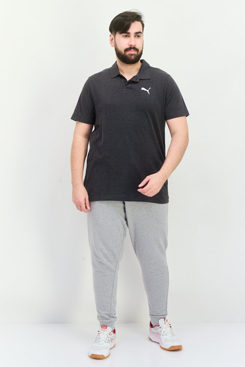 PUMA Men Slim Fit Short Sleeve Training Polo Shirt, Dark Grey - Image 2