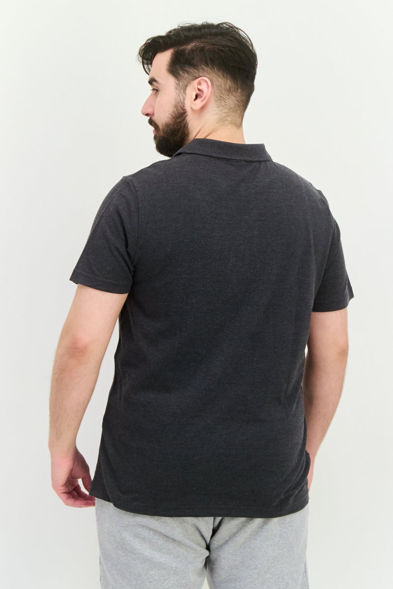 PUMA Men Slim Fit Short Sleeve Training Polo Shirt, Dark Grey - Image 3