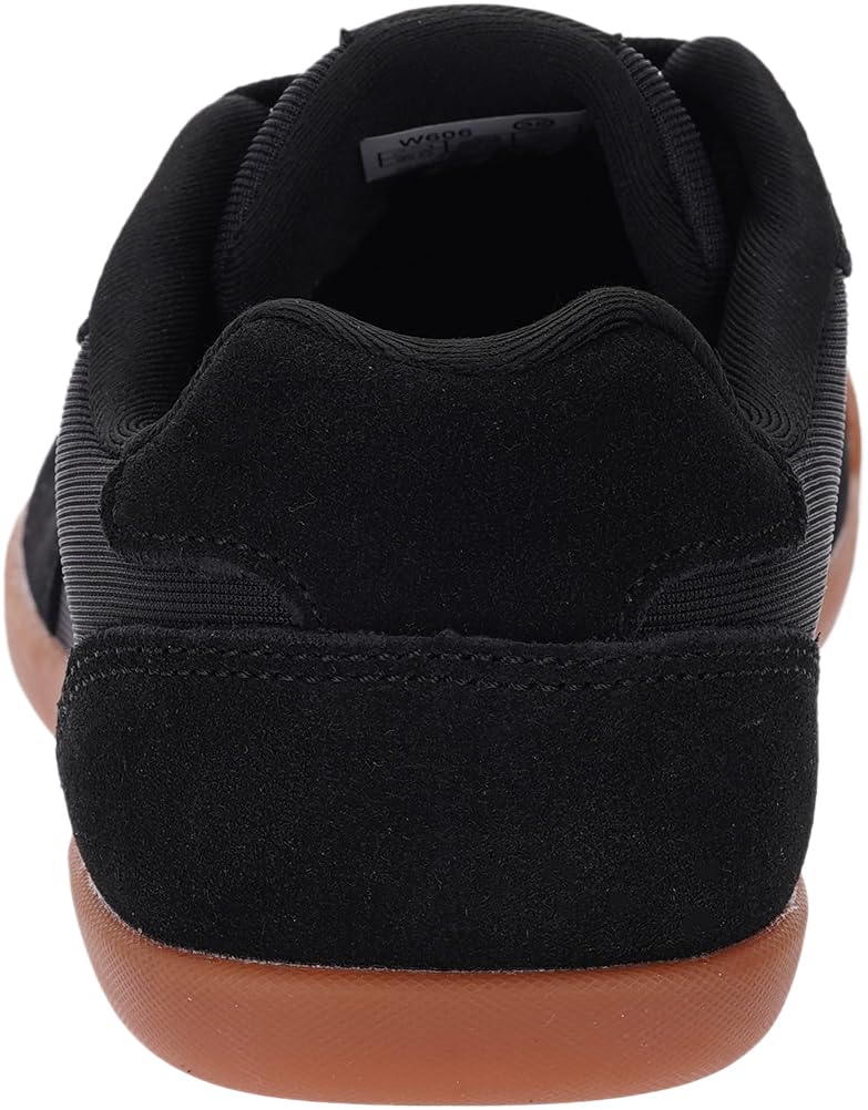 WHITIN Women's Wide Toe Box Minimalist Minimus Zero Drop Barefoot Shoes Size 8 Casual Fashion Walking Suede Leather Width Sneaker All Black 39 - Image 2