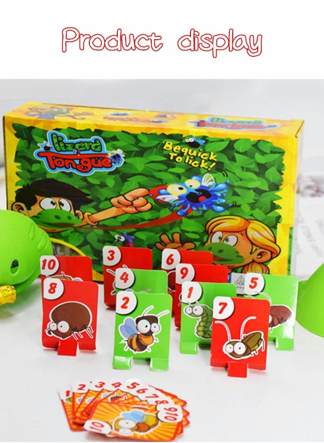 GROIC - TIC TAC Tongue Game,Catch Bugs Game, Be Quick to Lick The Bugs, Board Game,Chameleon Game, Family Games, Memory Game, Fun Games, Toys for Girls, Toys for Boys, Party Games - Image 1