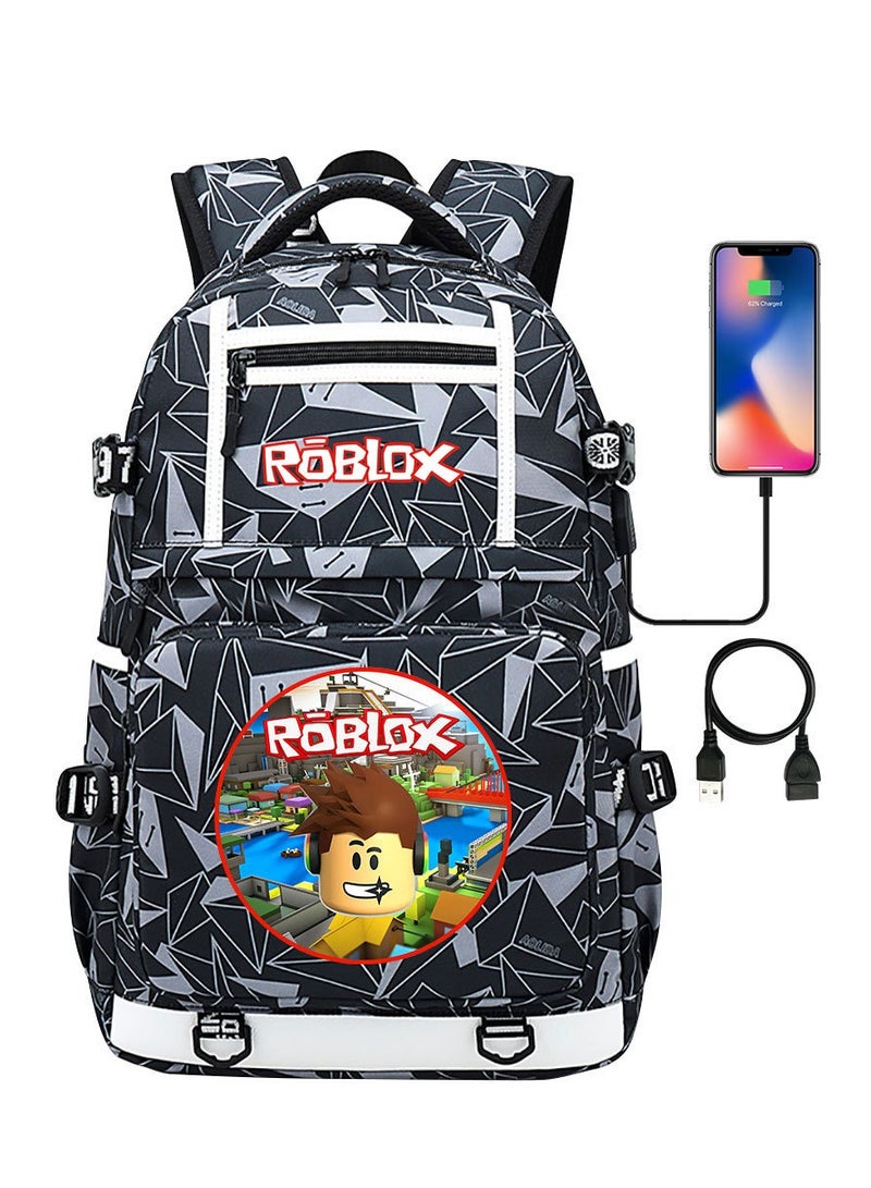 ROBLOX Printed Youth Large Capacity Men's and Women's Shoulders