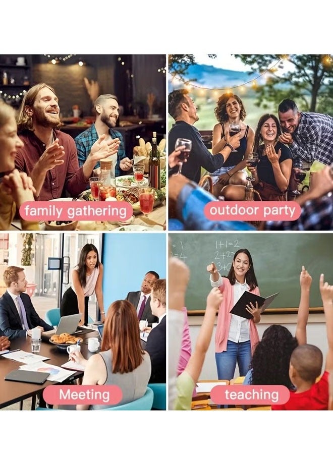 Portable Bluetooth Karaoke Machine with 2 Wireless Microphones Music Player and Mini Speaker for Kids Girls Boys Toys and Family Party Birthday Gifts ST-138 （Blue） - Image 2