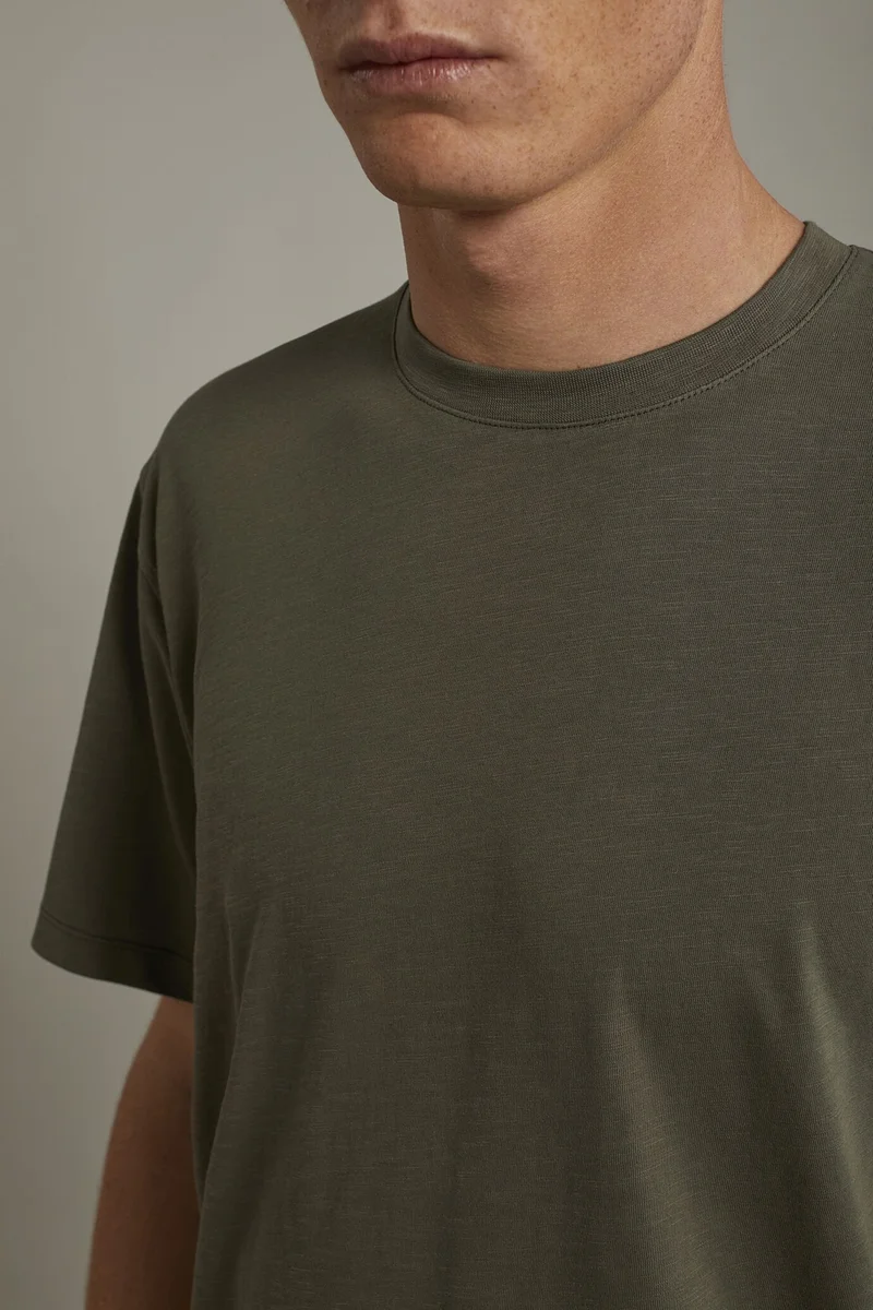 Doppelganger  Men's round neck t-shirt 100% cotton - Military for Men | Best Price UAE