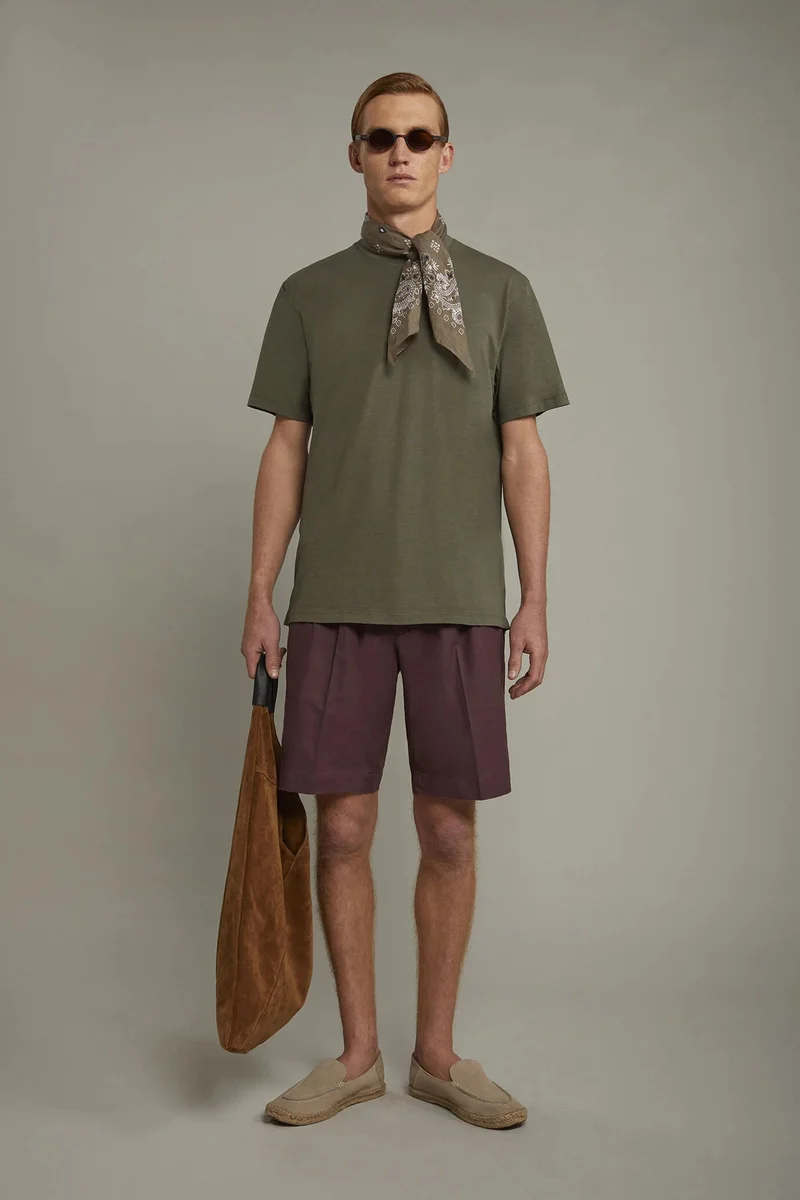 Doppelganger  Men's round neck t-shirt 100% cotton - Military for Men | Best Price UAE