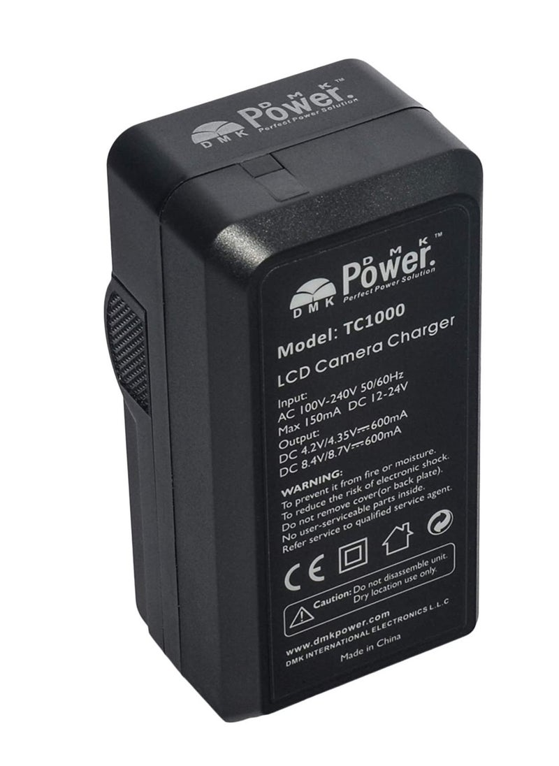 DMK Power - DMK Power EN-EL8 TC1000 LCD Battery Charger for Nikon EN-EL8 Coolpix P1 P2 S1 S2 S3 S5 S6 S7 S7c Coolpix S8 S9 S50 S51 S51c S52 S52c Cool-Station MV-11 MV-121 - Image 1