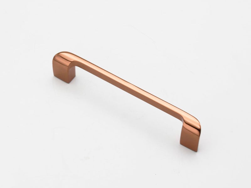 RAB Handle Zinc Kitchen and Office Drawer/Cabinet/Door/Wardrobe Furniture Handle (Code:- Handle R10, Size :-128MM, Finish :- Rose Gold, Pack of 1 PCS) - Image 2