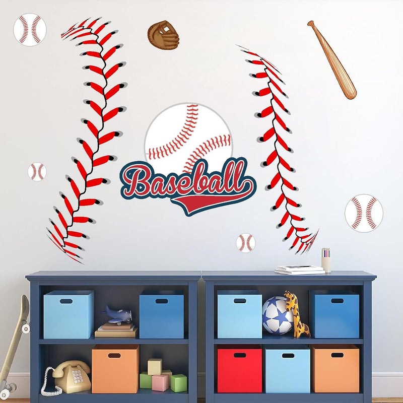 Haiddle Baseball Wall Decal for Boys Bedroom - Image 3