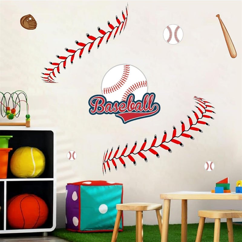 Haiddle Baseball Wall Decal for Boys Bedroom - Image 2