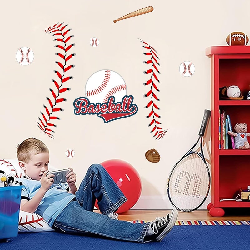 Haiddle Baseball Wall Decal for Boys Bedroom - Image 5