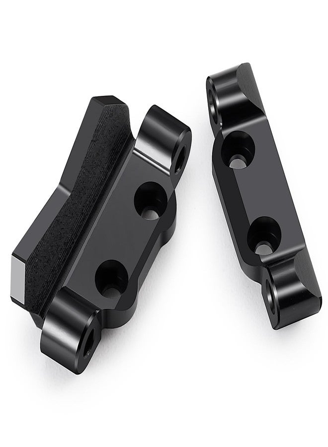 JGGZONE Aluminum Rear Suspension Arm Mount Fixing Arm Rear Pin Mounts Set Compatible with LOSI 1/24 Micro-B 2WD Buggy Upgrade Parts - Black - Image 1
