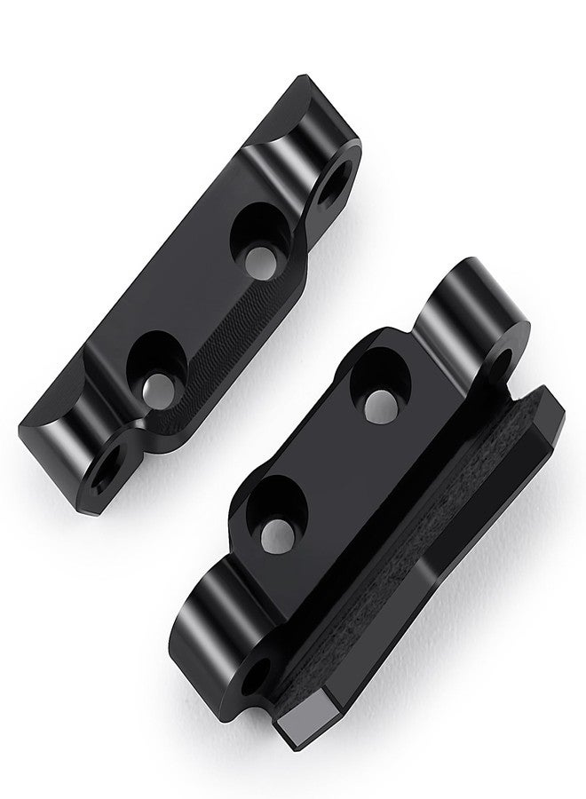 JGGZONE Aluminum Rear Suspension Arm Mount Fixing Arm Rear Pin Mounts Set Compatible with LOSI 1/24 Micro-B 2WD Buggy Upgrade Parts - Black - Image 2