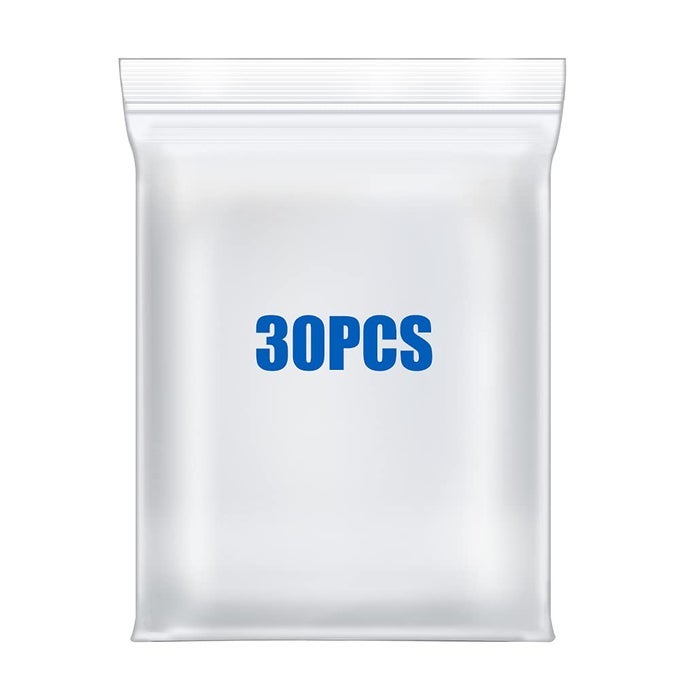 14 X 18 LARGE THICK 24 MIL CLEAR ZIP SEAL LOCK POLY BAGS RECLOSABLE PLASTIC BAGS CLOTHING TSHIRTS SHOES TOYS SNACK ZIPPER BAG 30 PACK