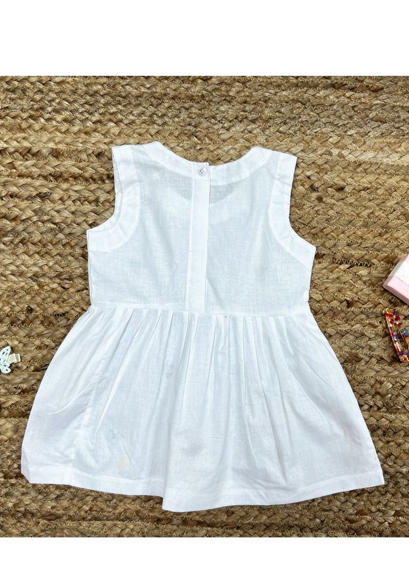 Twinkle 100% Cotton Sleeveless Poplin Frock embroidery colorful. - pzsku/ZB7A1EC209141A50465F8Z/45/_/1679569687/81639902-20af-4c10-b904-ec058cc795a3