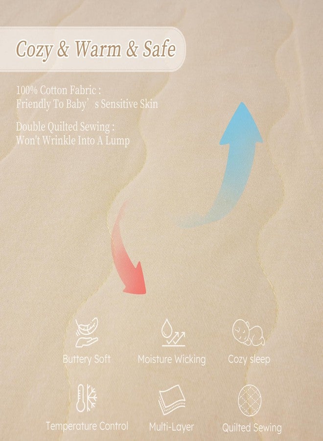 Looxii Baby Wearable Blanket Sleep Sack 18-24 Months 2.5 TOG Cotton Quilted Toddler Sleeping Sack 2-Way Zipper Warm for Winter - Image 5