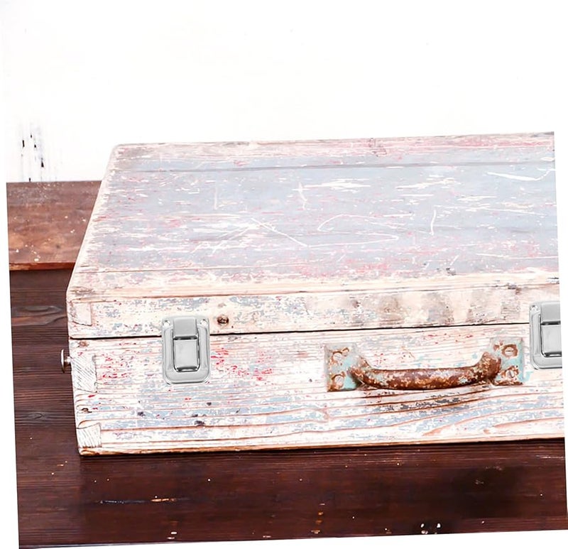 6pcs Small Jewelry Box Hinges Latches Buckle Lock Hasp for Storage Boxes Silver - Image 4