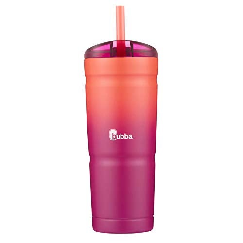 Bubba Envy S Vacuum-Insulated Stainless Steel Tumbler with Lid and Straw, 24 oz, Pink Sorbet - Image 4