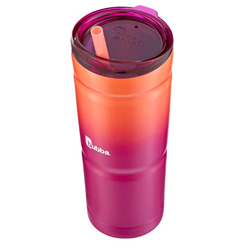 Bubba Envy S Vacuum-Insulated Stainless Steel Tumbler with Lid and Straw, 24 oz, Pink Sorbet - Image 2