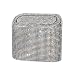 idain Sparkly Car Trash CarHanging Garbage Can with Lid Bling Rhinestone Trash BinLitter Container for VehicleOfficeHome White - Image 2