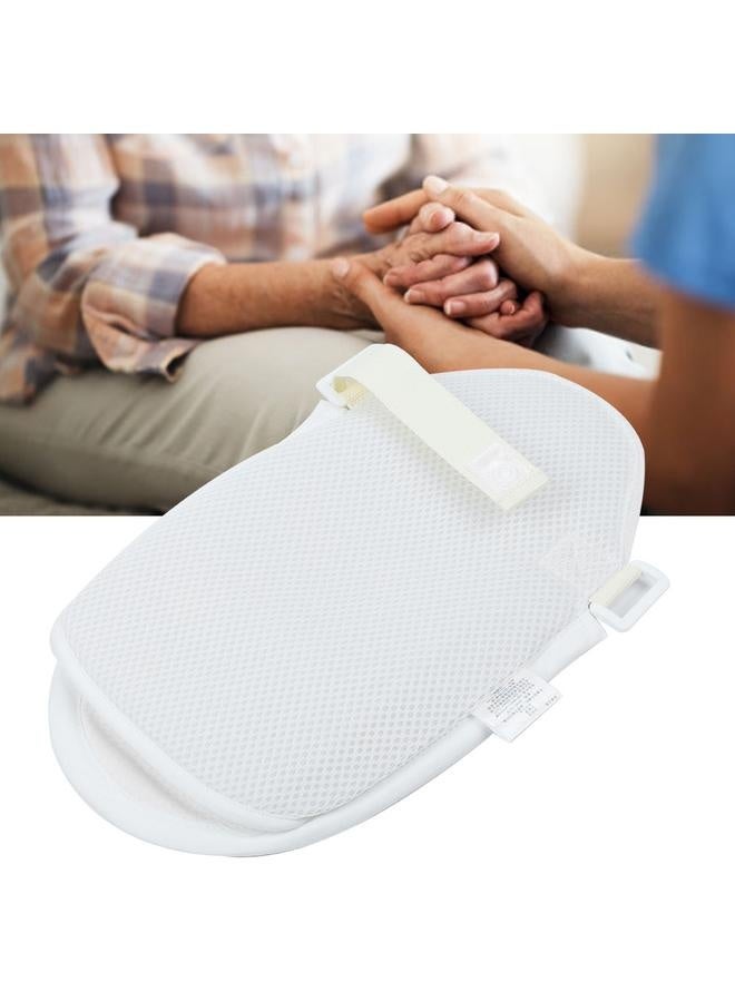NIBEMINENT Constraint Glove Patient Anti-Scratching Hand Fixed Straps Brace Control Belt Protective MittWhite Free Size  - Image 4