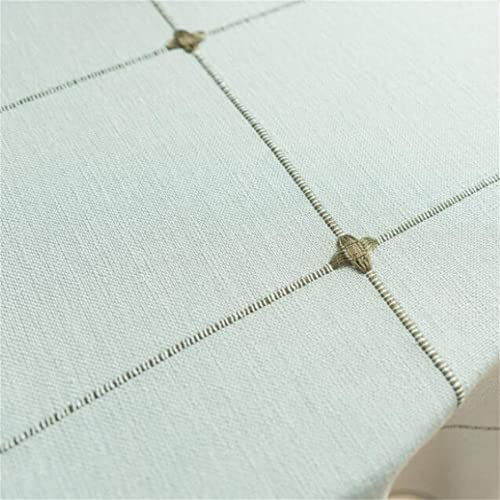 Utobanh Simple Bedside Table Tassel Cover Cloth, Tablecloth Cover Towel, Suitable for Bedside Table TV Microwave Washing Machine Refrigerator Dust Cover (Gray Green, 15.7 * 35.4 inches) - Image 2