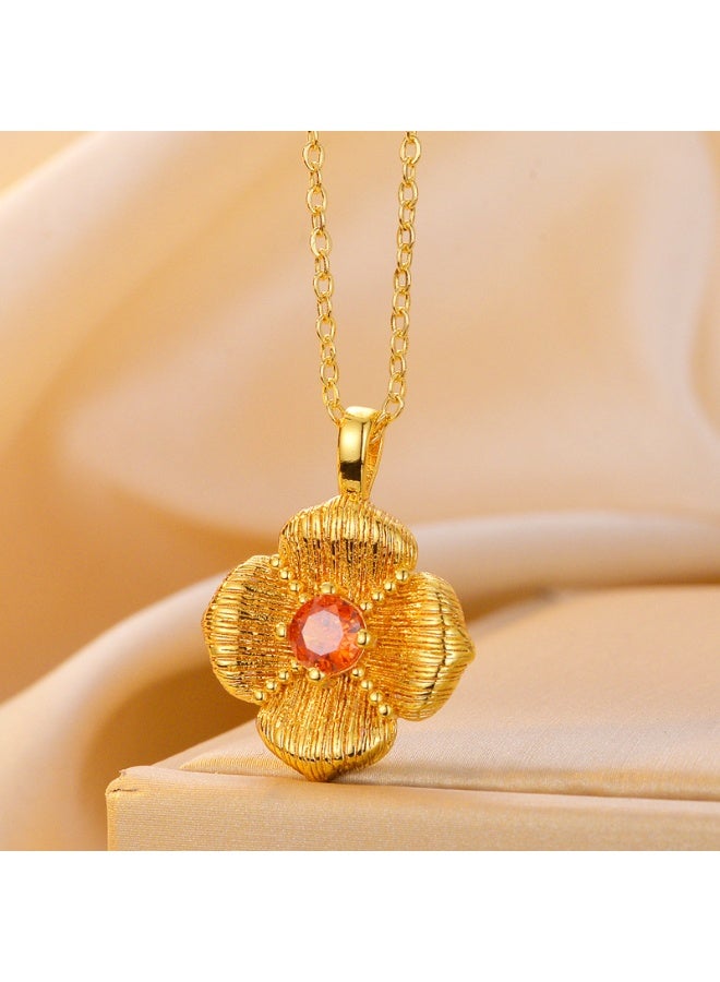 KUYING Fashionable Retro Light Luxury Personalized Necklace 