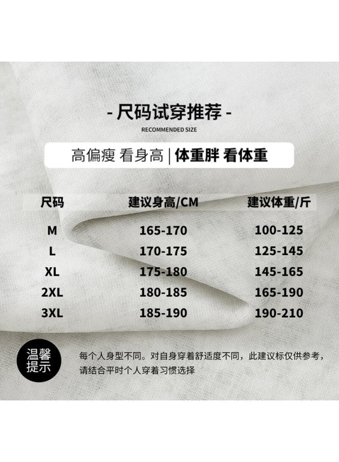 Vuug Tie-dye Distressed Crewneck Sweatshirt Men Spring Autumn American Streetwear Casual Base Shirt Beige 2XL - Image 3